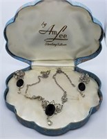 Am Lee Sterling Necklace & Earrings