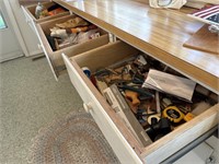 Tools, Hardware, and More (contents of drawers)