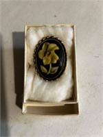 Antique Victorian Floral Brooch