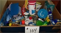 Large Box of Cleaning Supplies