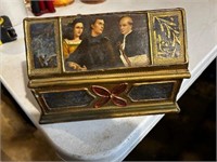 Vintage gold dresser box