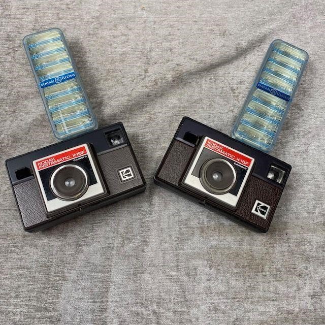 Kodak Instamatic Cameras w/Flash Bulbs