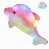 Bstaofy 18'' Light up Dolphin Stuffed Animal Night