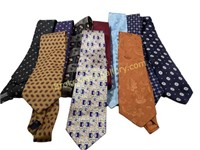 Ten Fashion Silk Ties