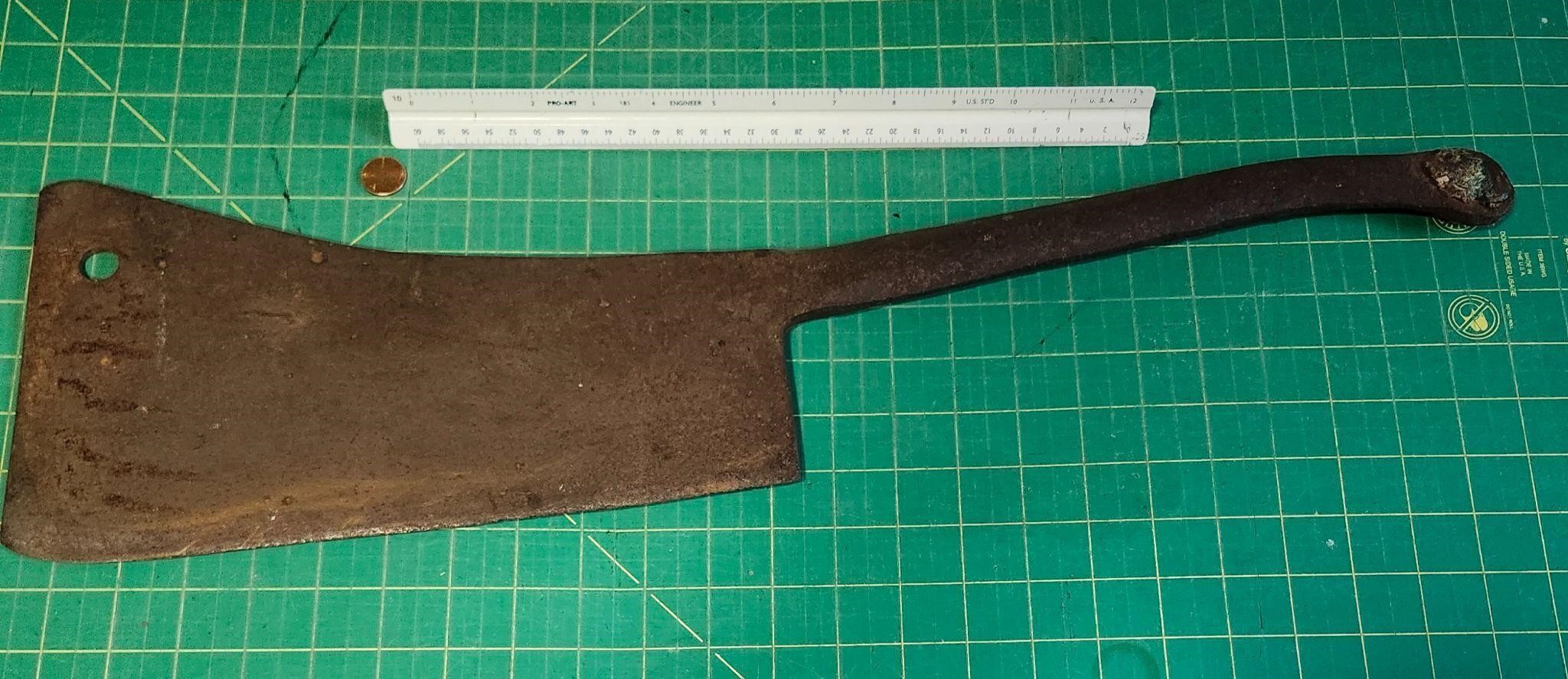 Antique birkenwald meat cleaver