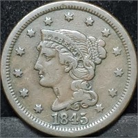 1845 US Large Cent