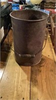 Antique Coal Bucket 13 in Tall and 9 in Wide