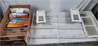 Shower caddy lot and vent covers, great for home