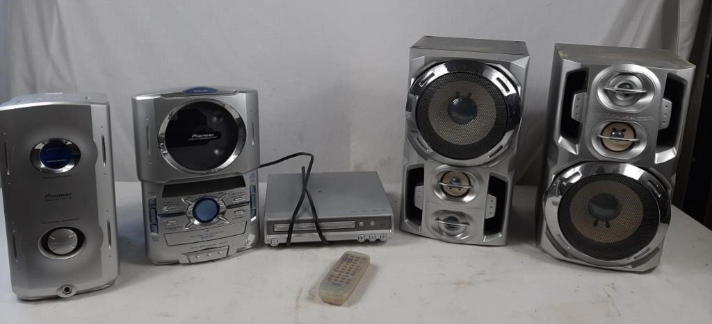 Pioneer speaker systems including DVD player