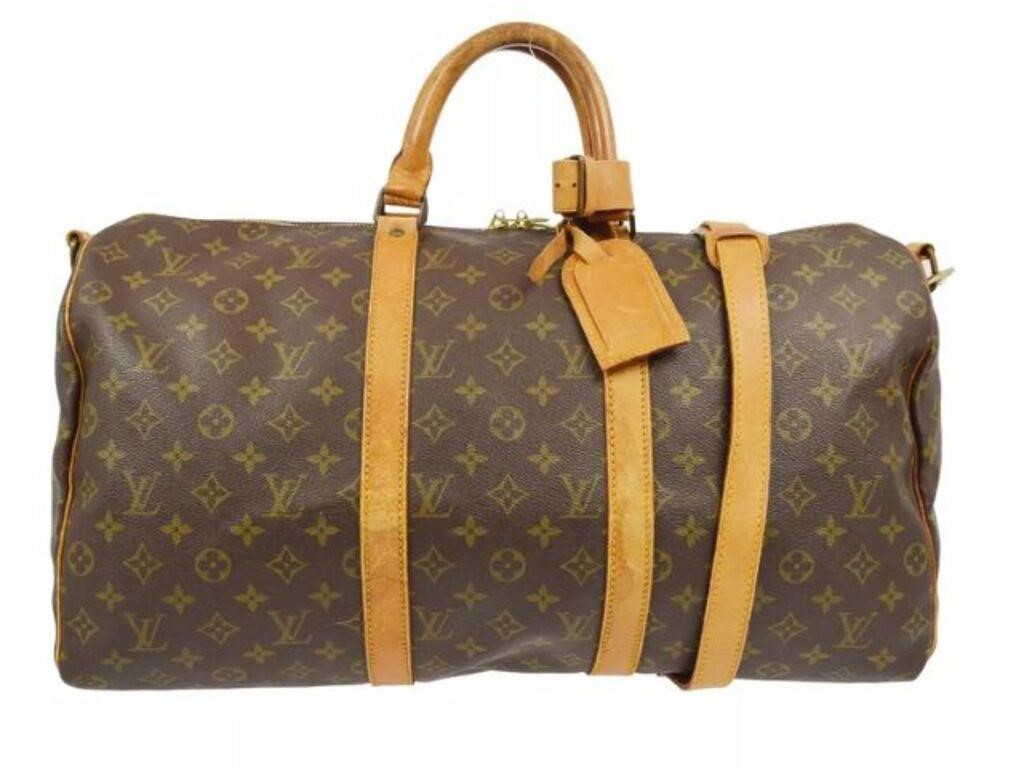 LOUIS VUITTON Keepall 50 Bandouliere Travel Bag