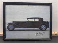 Framed Car Picture - 1931 Bugatti Royale 41