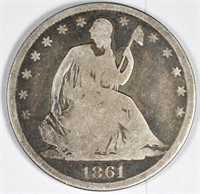1861 O Liberty Seated Half Dollar