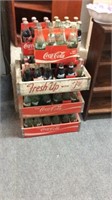 Coke/7up crates and bottles