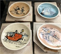 J - LOT OF 4 COLLECTIBLE PLATES (L55 2)