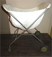 Vintage Rolling Laundry Cart