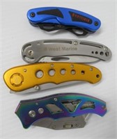 (4) Folding knives made by Cheffield, West