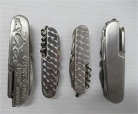 (4) Multi blade folding knives Made by China,