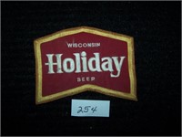 Holiday Wisconsin Beer Patch - Red and Gold Trim