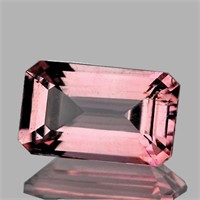 Natural Peach Pink Tourmaline 1.00 Ct { Flawless-V