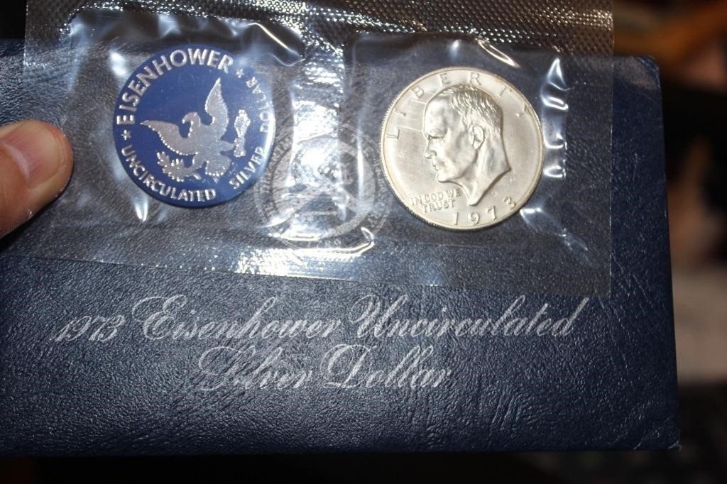 1973 Silver Eisenhower Uncirculated Dollar