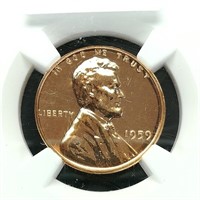 1959 PENNY 1C PF67RD NGC