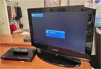 22" Samsung TV and Sony BluRay player
