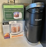 Keurig, mini chopper, Sylvania food chopper