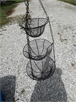 Hanging basket set metal