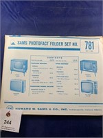 Vintage Sams Photofact Folder No 781 TVs