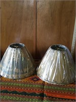 Set of 3 lamp shades 1 moose 2 plain