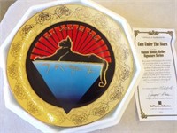 Cats Under The Stars Collector Plate