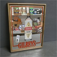 Gilbey's Gin Advertising Mirror