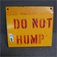 Do Not Hump Metal Sign