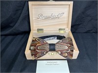 Brackish Original Pheasant Feather Bow Tie