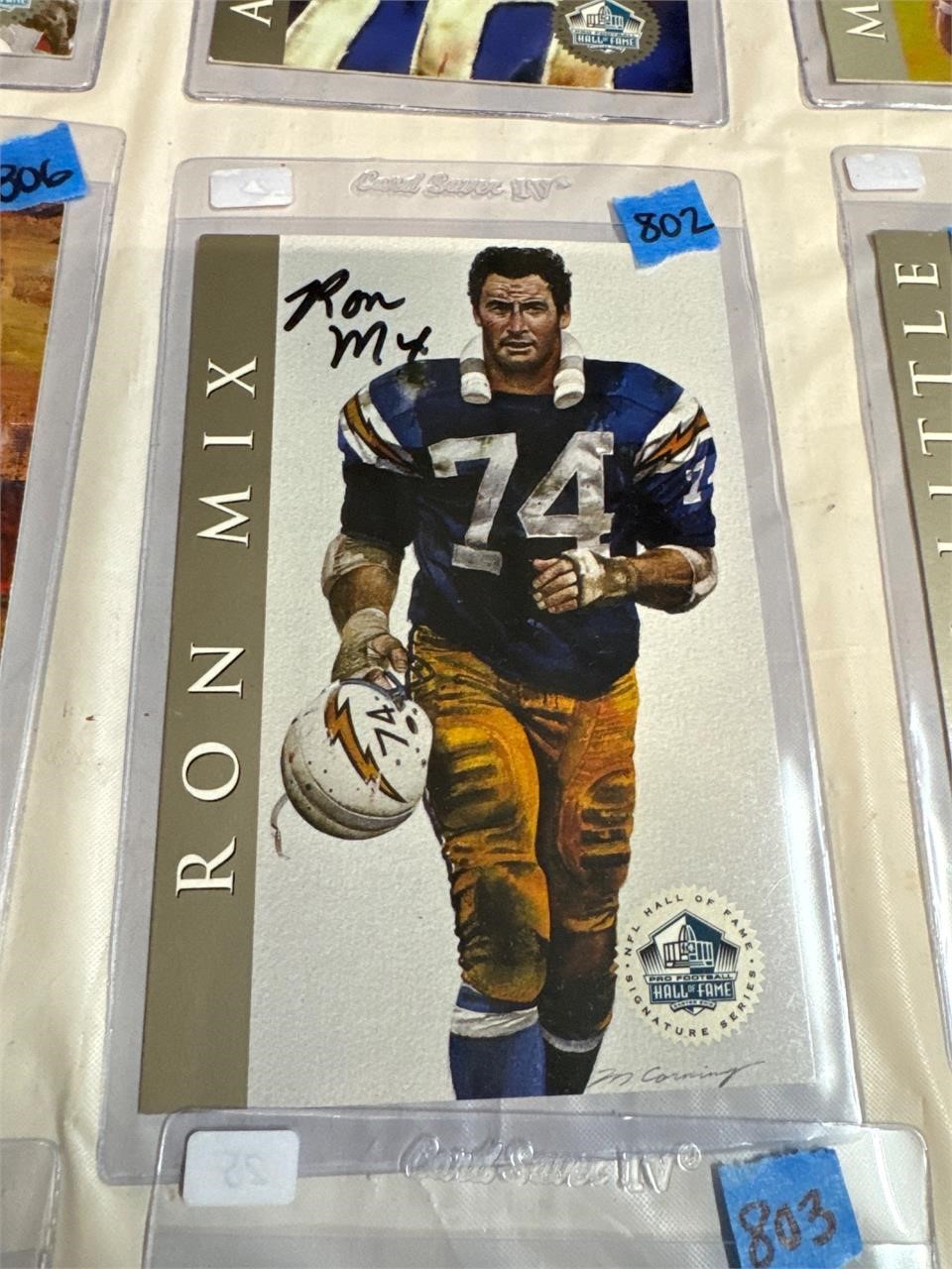 HOF Card-Ron Mix-Signed