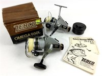 (2) Vintage Zebco 950l Fishing Reels
