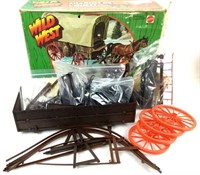 Vintage Mattel Wild West Carl May Wagon Set