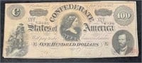 1864 $100 Confederate States of America