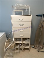 PRESSBOARD ORGANIZER W/ METAL RACKS,