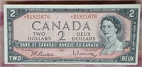 1954 Canada 2 Dollar asterix Blll