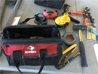 HUSKEY BAG WITH ASSORTED TOOLS