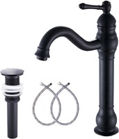 Black Bathroom Faucet GGStudy 360° Swivel