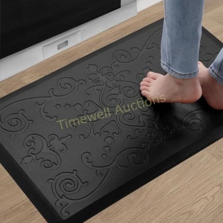 DEXI Kitchen Rug  Anti Fatigue Mat  20x30  Black