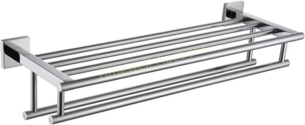 KOKOSIRI Bath Towel Rail Rack 24 Inch  Chrome