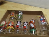 Character Glass cup lot.