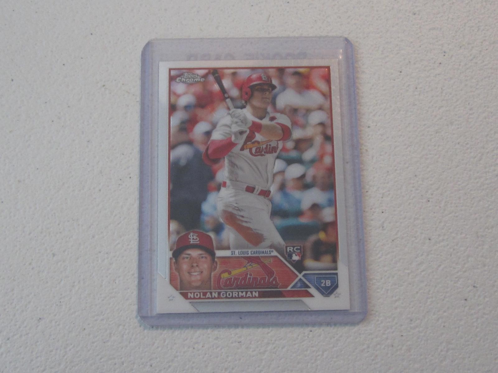 2023 TOPPS CHROME NOLAN GORMAN RC