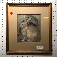 Rabbits Framed Print