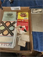 Vintage Kansas Road Map, Matchbooks, Syracuse
