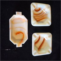 Vintage Akro Agate Ash Trays