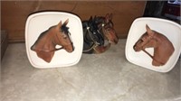 Ceramic horse hangers (3)